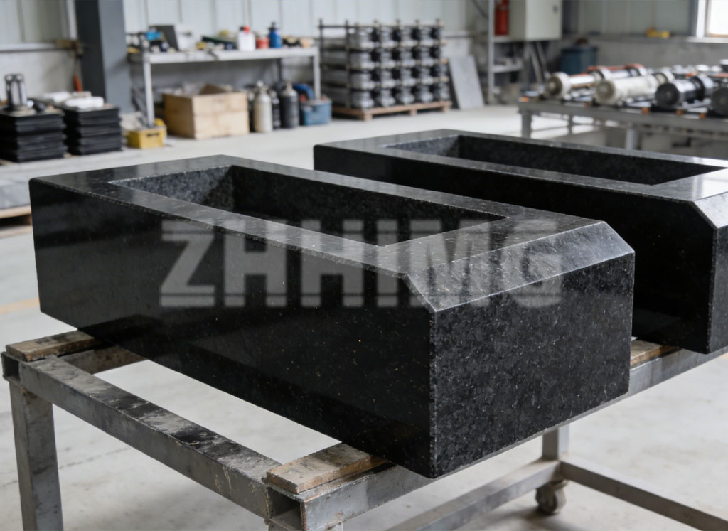 granite machine base vs mineral casting vs steel weldment material comparison for precision equipment