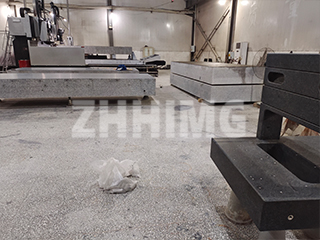 granite base for machinery