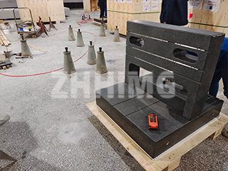 granite platform with T-slot